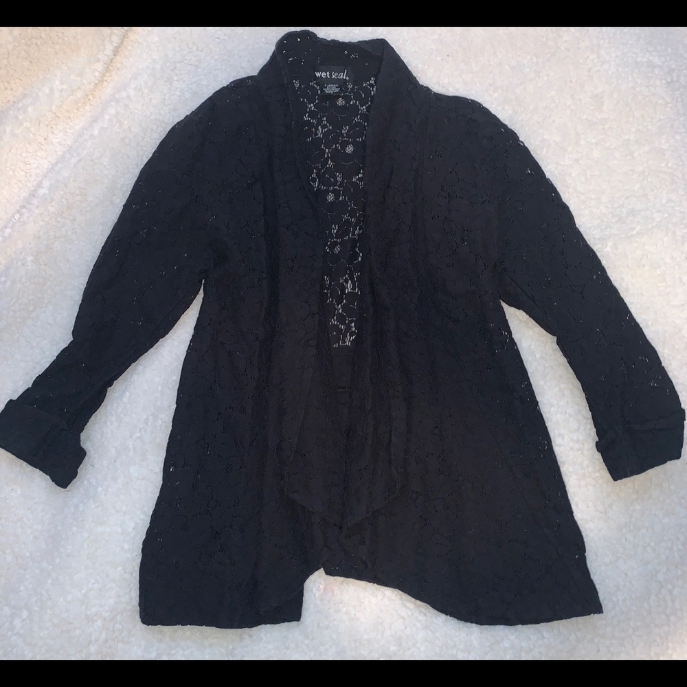 Lace Black Blazer